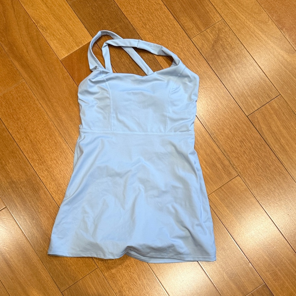 Z Supply Light Blue Mini Dress with Crossback Straps